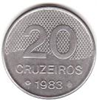 Second Cruzeiro (Novo)- 20 Cruzeiros coin 1981 - 1986