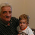 P1010144.JPG, Christopher and his great uncle Demetrius, Greece 2008