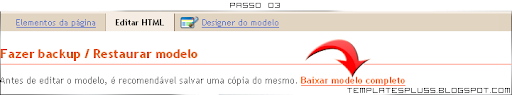 Clique em BAIXAR MODELO COMPLETO. Clique em BAIXAR MODELO COMPLETO.