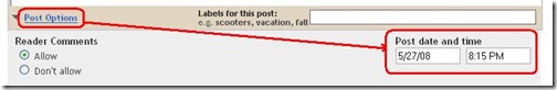 post options