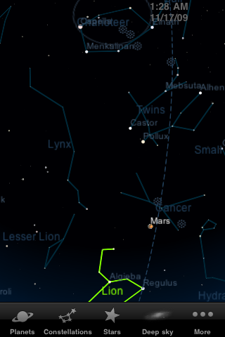 Leonids with Leo and Auriga