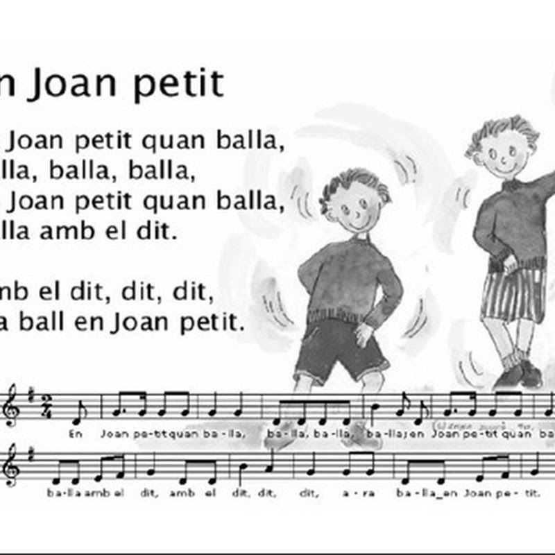 Partitura de la canción En Joan Petit