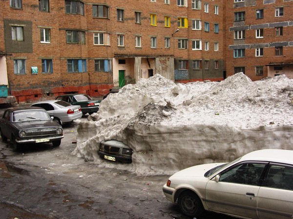 Un poco de nieve en mi coche Un poco de nieve en mi coche