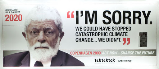 coluna zero, meio ambiente, greenpeace, campanha, fotografia, fotos, lula, copenhague