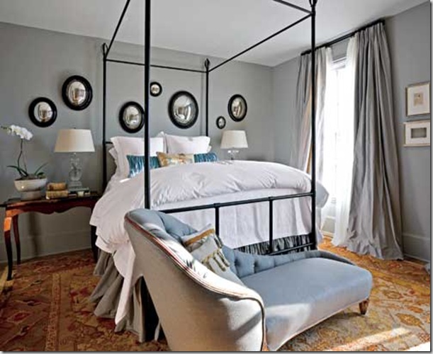 THatlantashowhouse mstr Westbrook Interiors ant mirrors custom chaise and bed by Wstbrook