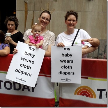 The Today Show with cloth diapers