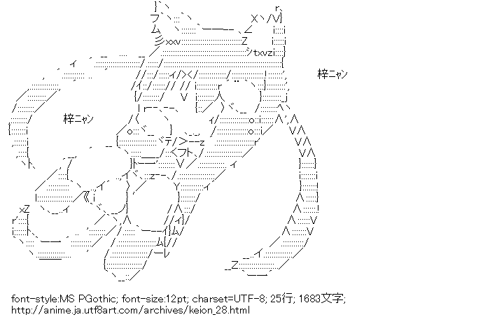 けいおん！,中野梓,猫