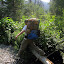 Yates negotiating a “dry” river crossing