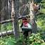 Winter avalanches cause 100s of trees to fall on the trail.  Thanks to all the trail workers who worked long hours to make moments like these very rare.