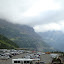 The parking lot at Logans Pass