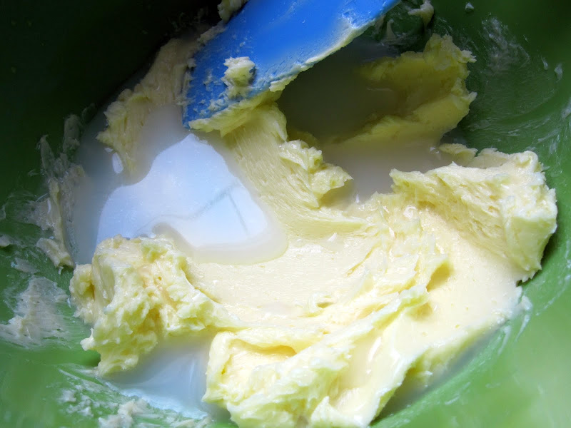 draining buttermilk out of homemade butter