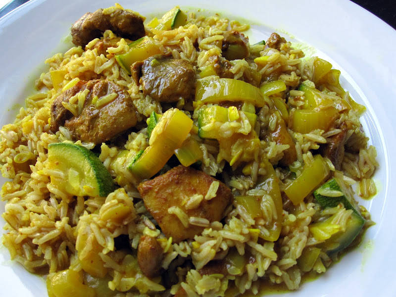 indian zucchini and chicken