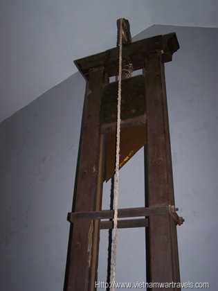 The Hoa Lo Prison (Hanoi Hilton) guillotine
