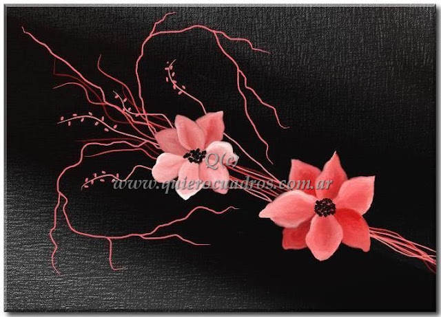 Cuadros de flores Duo en flor