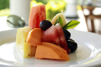 Fresh fruit plate at Ceylon Tea Trails in Sri Lanka
