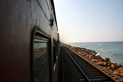 Train ride from Colombo to Galle in Sri Lanka