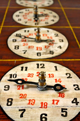 Clocks at Galle train station in Sri Lanka
