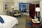 Guest room in the Monterey Bay Inn over looking the Bay.