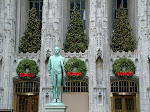 A Chicago tradition - the Tribune building ready for the holidays.
