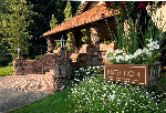 Located on eight acres of gardens and assortments of flowers is the main lodge reception building.