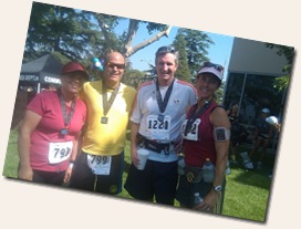 Fontana half marathon finish 3