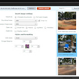 Options are available and configurable throughout the photo selection process