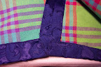 The inside of the bodice, stitched down