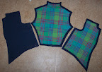 The bodice mounted to interlining