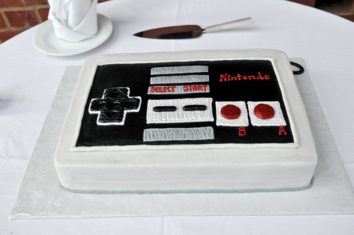 Mario controller cake