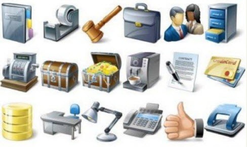 Experience Business Icons Set-Finance Data Business Office Icons