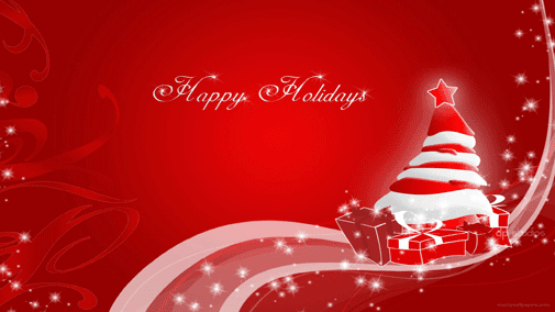 holiday wallpapers. Christmas Happy Holiday On Red
