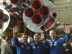 Soyuz Crew Arrives Safely At Space Station