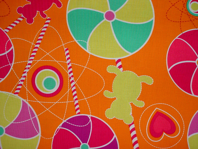 DC4411 Lollipop Dreams Orange - LESS THAN A YARD
