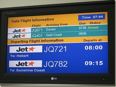 Sydney to Hobart on Jetstar