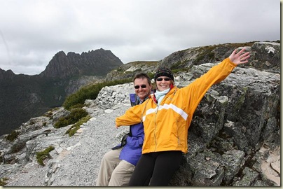 Bill and Katrina at Marions Lookout, Cradle Mountain NP, Tasmania