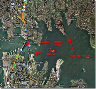 Map of Cremorne Point