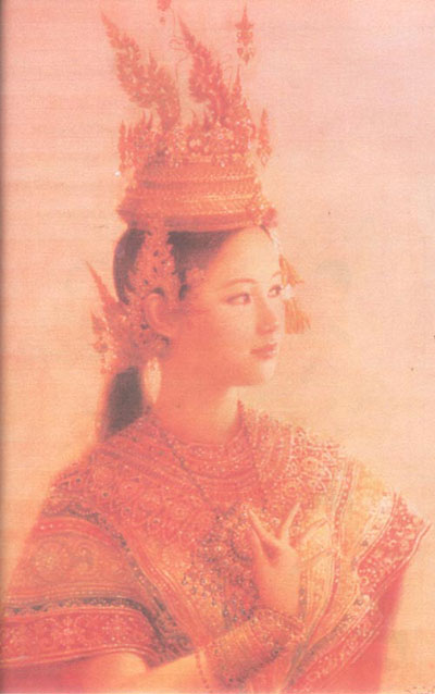 รูปภาพ ภาพวาดหญิงสาว โดยอ.จักรพันธุ์ โปษยกฤต