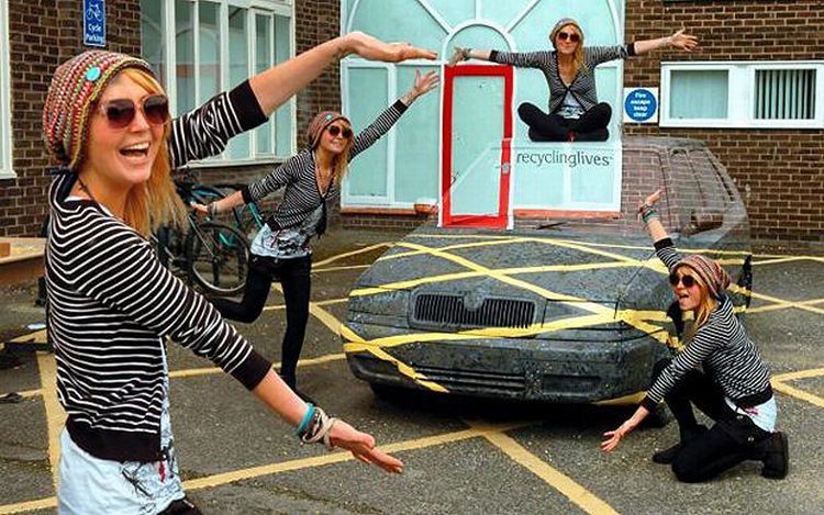 รูปภาพ รถล่องหน มองแทบไม่เห็นเลยนะนี่