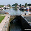 Saint-Jean-de-Losne, Canal de Bourgogne - harbour and lock (ecluse) from the River Saone