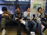 Going home after USJ, on the train