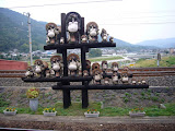 Strange statues.