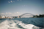 The Opera House and the bridge from the river