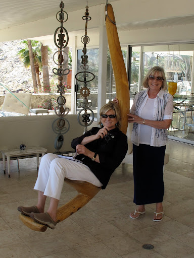 Bougain Villa's owner, Dorothy Meyerman, and me