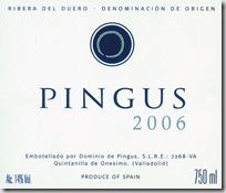 Pingus 2006 Mejor vino de España según Robert Parker