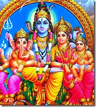 Shiva Parvati and family