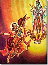 Lord Vishnu with Narada Muni