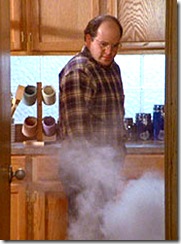 George Costanza seeing the fire
