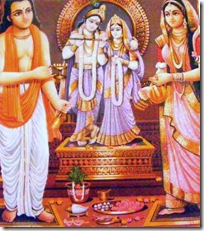 Worship of Radha and Krishna