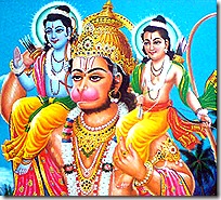 Lakshmana and Rama with Hanuman