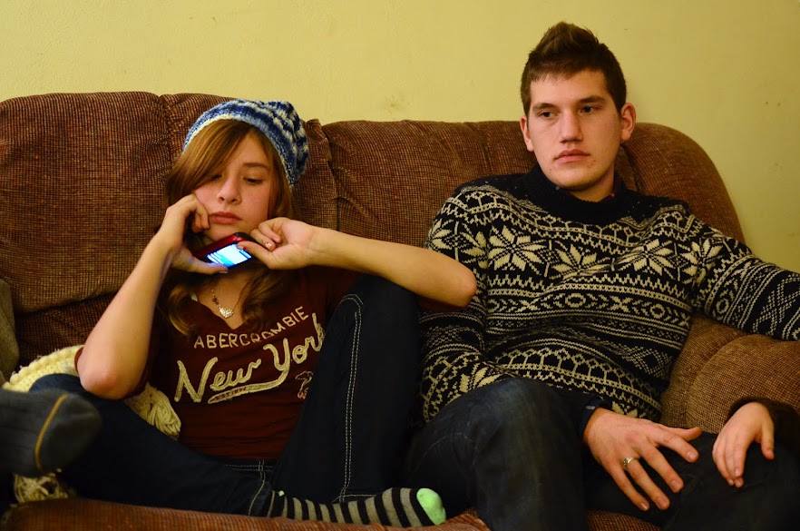 This is how we look during present opening at Christmas. DSC_1352.JPG